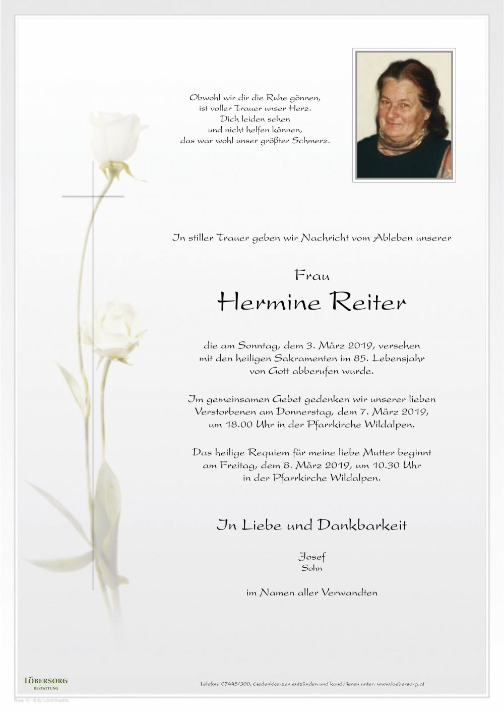 Parte von Hermine Reiter