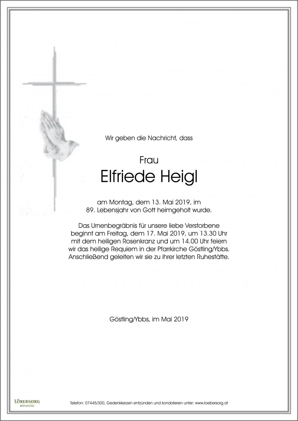 Parte von Elfriede Heigl