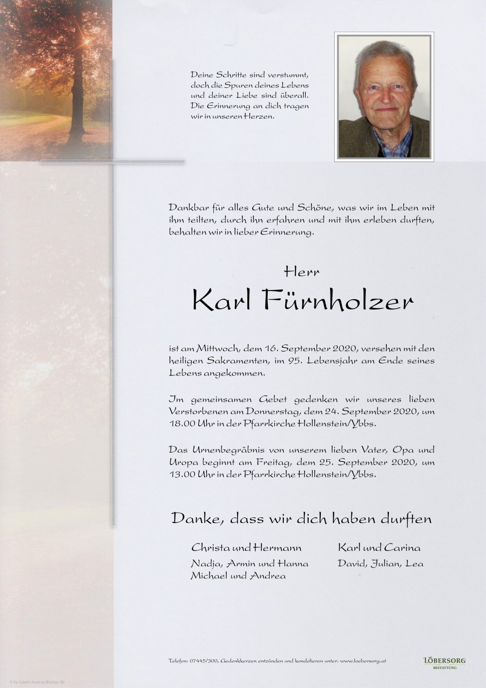 Parte von Karl Fürnholzer