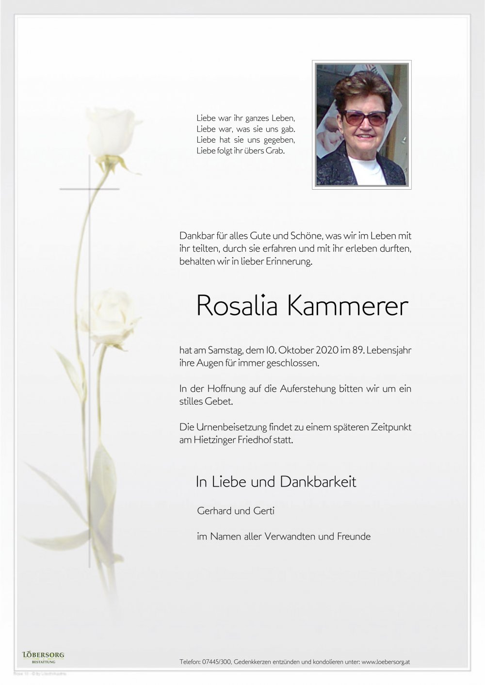 Parte von Rosalia Kammerer