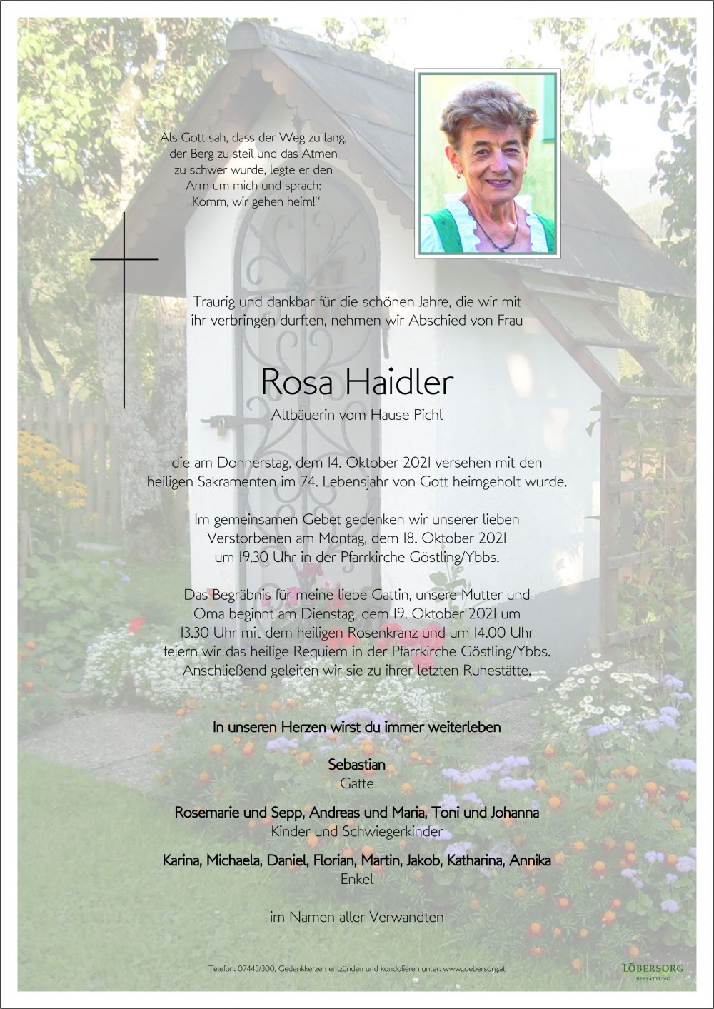 Parte von Rosa Haidler