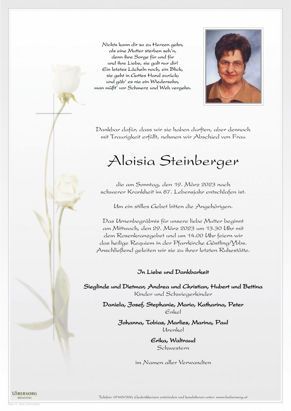 Parte von Aloisia Steinberger