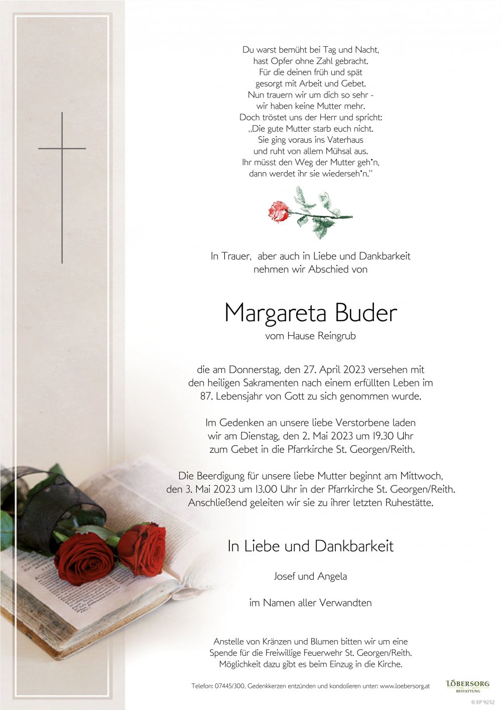 Parte von Margareta Buder