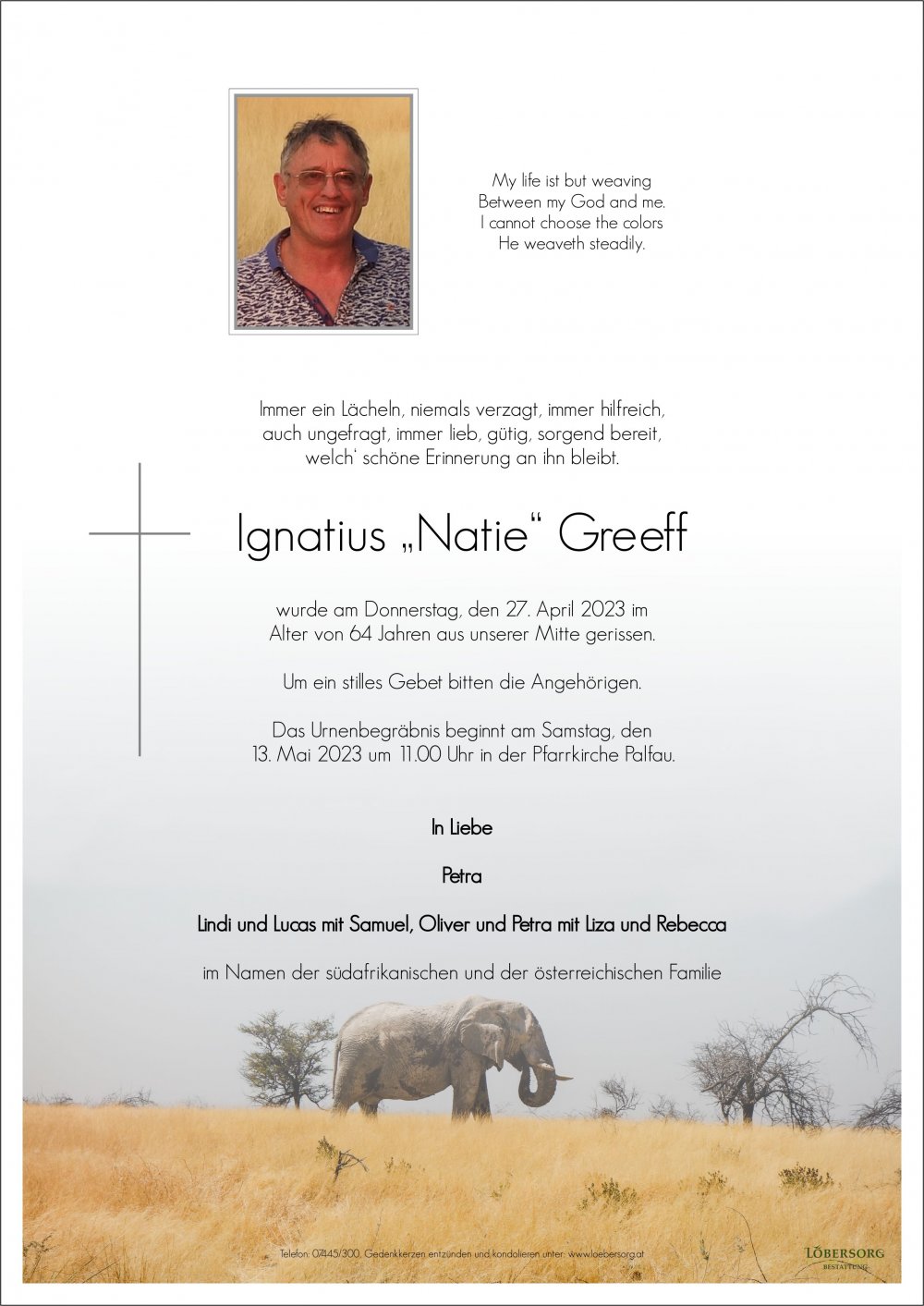 Parte von Ignatius "Natie" Greeff