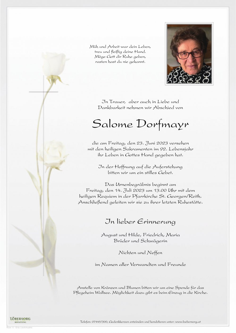 Parte von Dorfmayr Salome