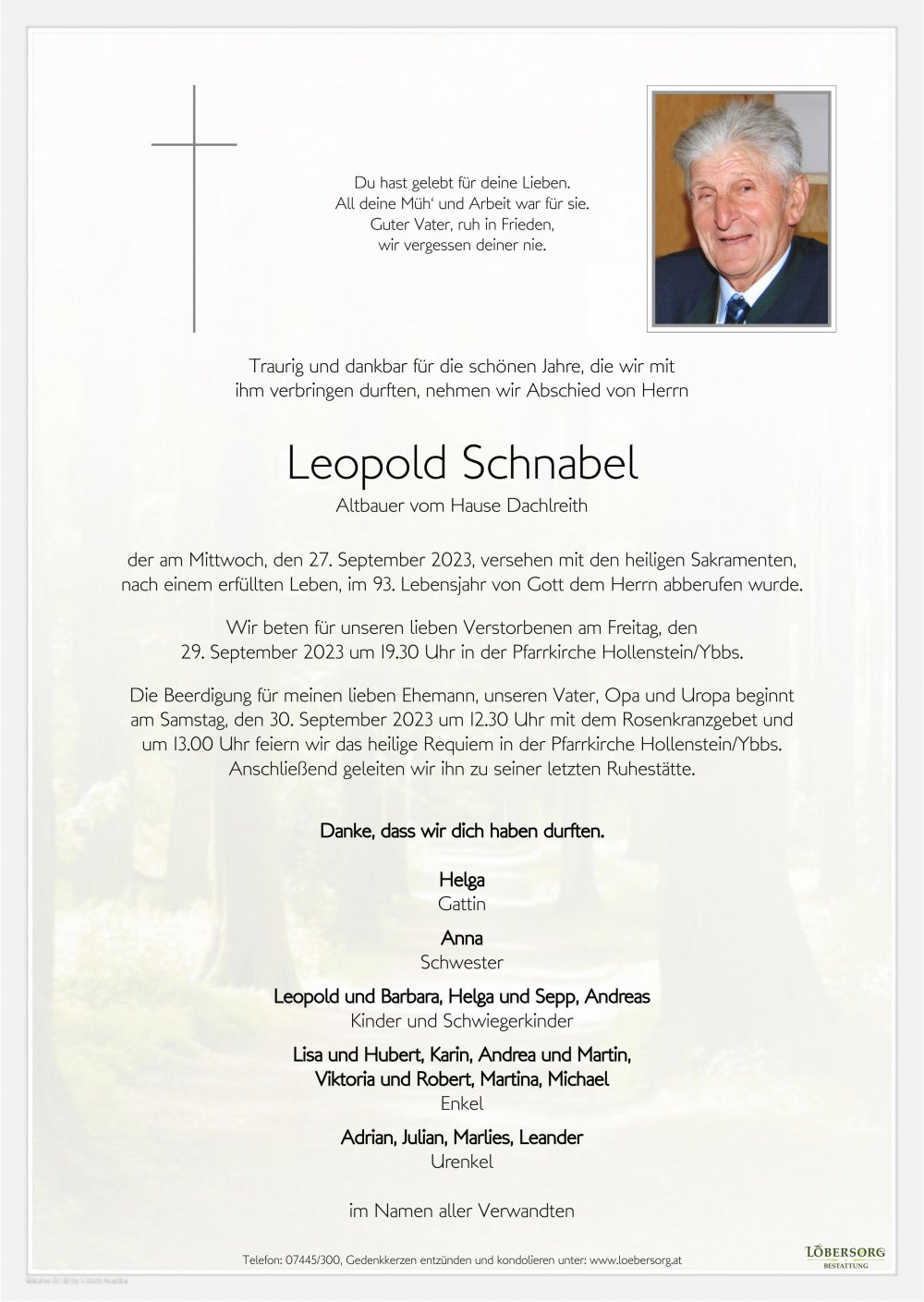 Parte von Schnabel Leopold