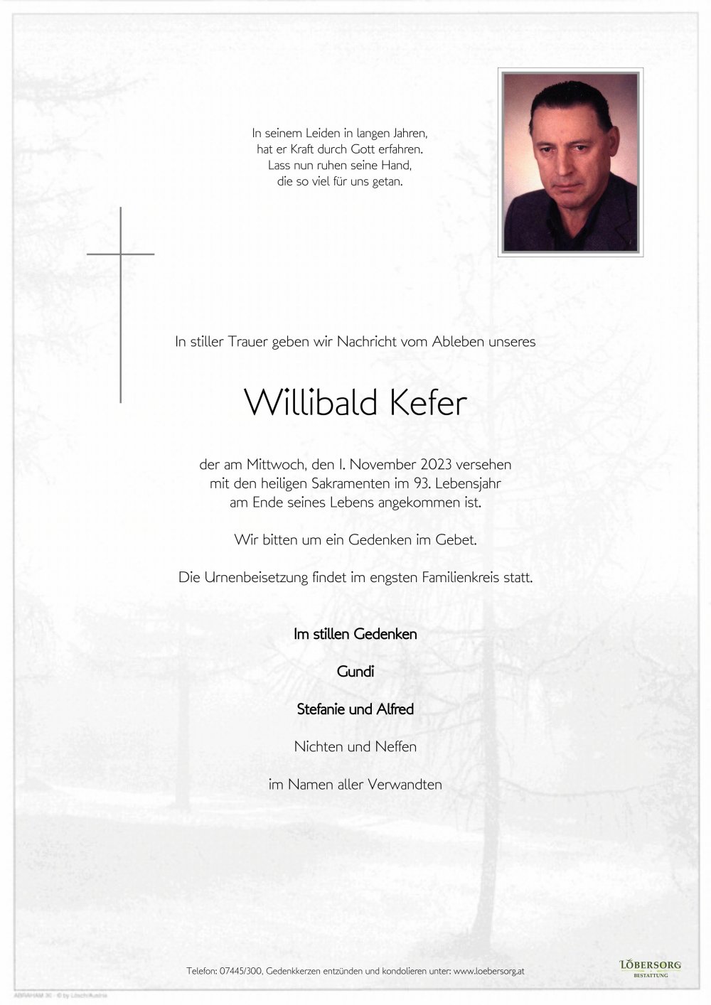 Parte von Willibald Kefer