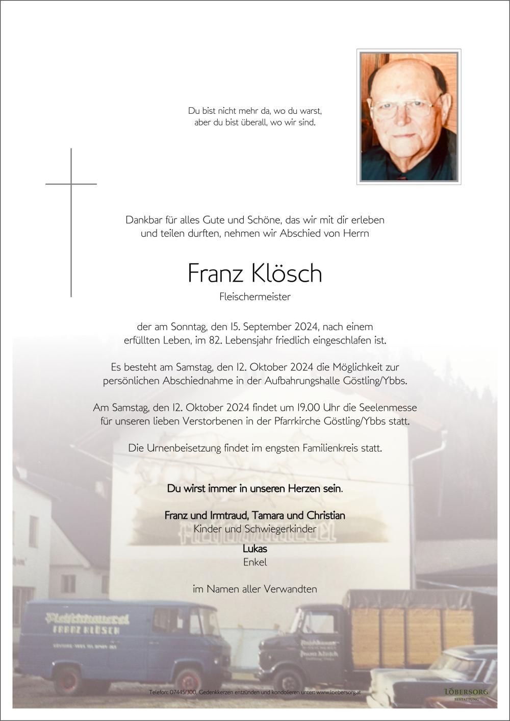 Parte von Franz Klösch
