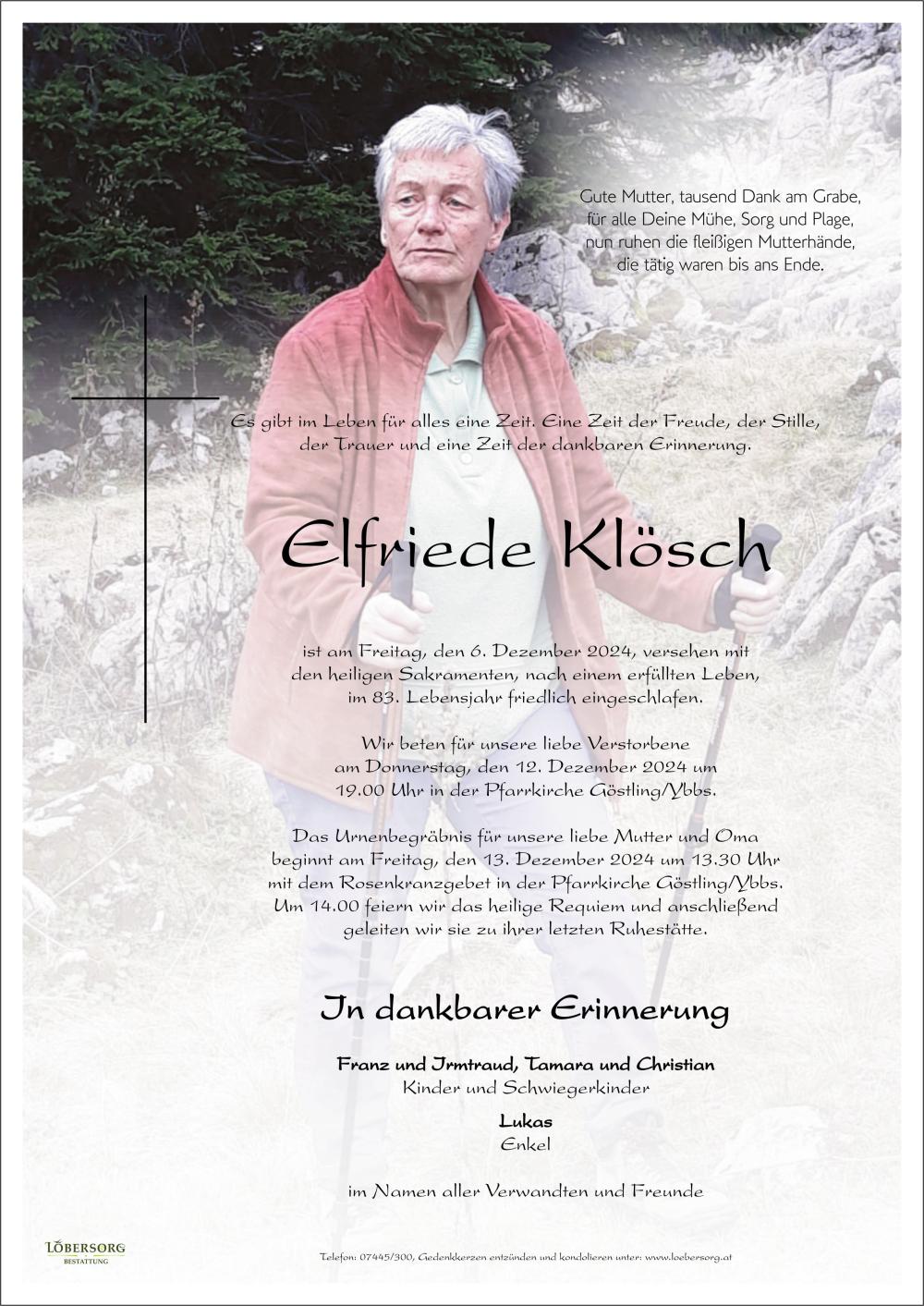 Parte von Elfriede Klösch