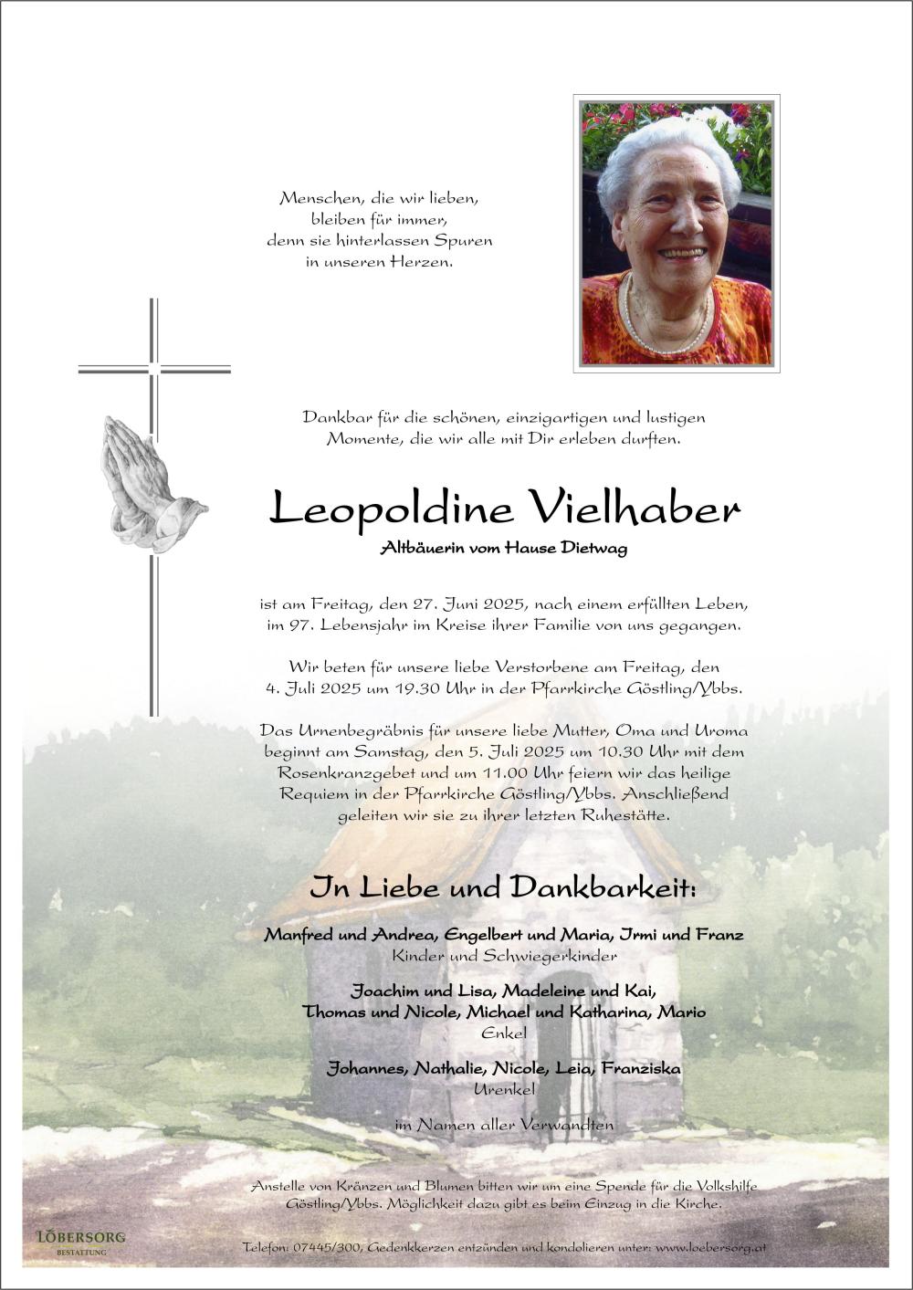 Parte von Leopoldine Vielhaber