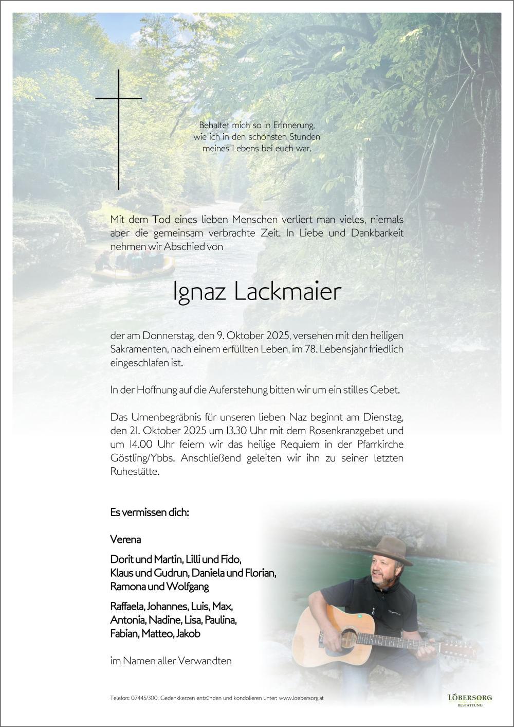 Parte von Ignaz Lackmaier