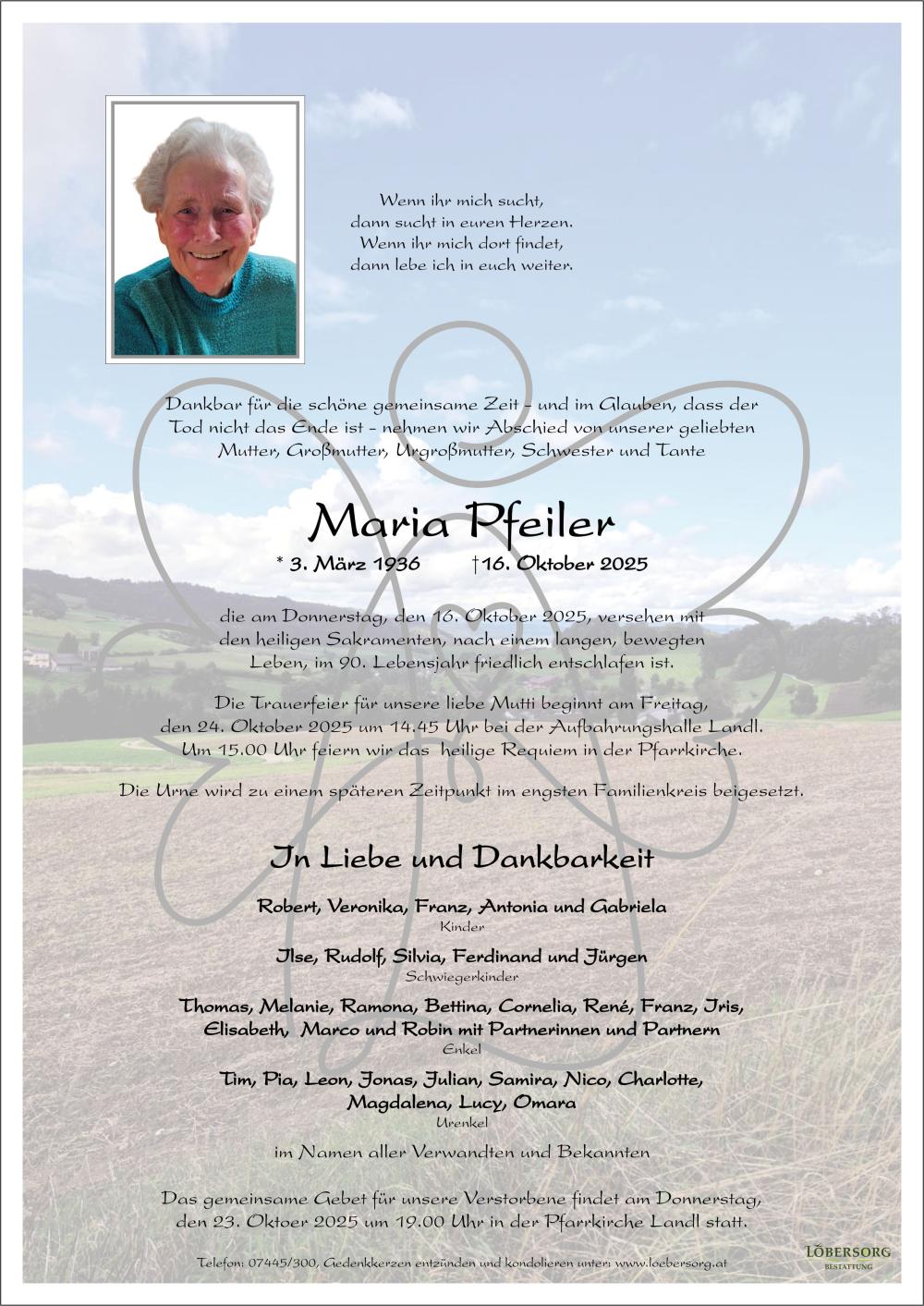 Parte von Maria Pfeiler