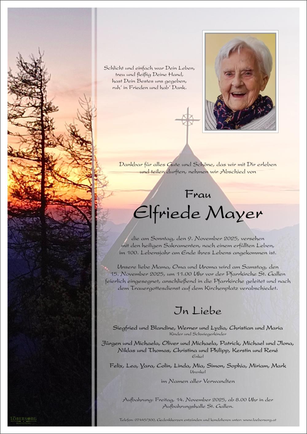 Parte von Elfriede Mayer