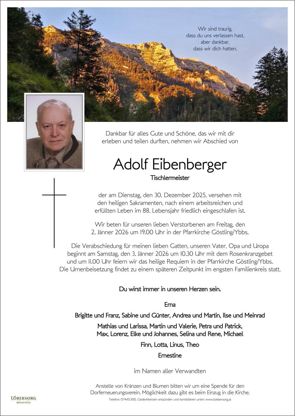 Parte von Adolf Eibenberger