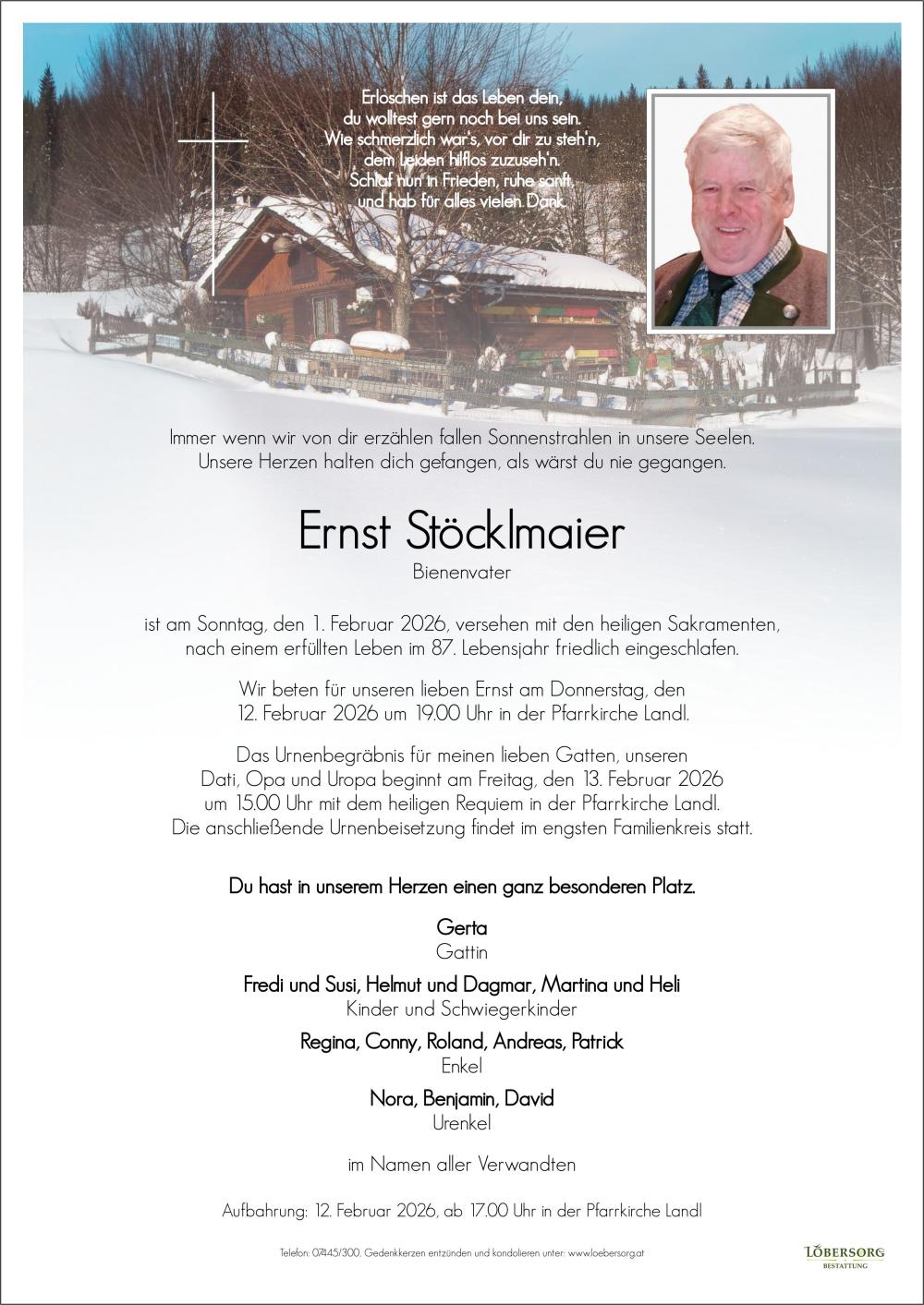 Parte von Ernst Stöcklmaier