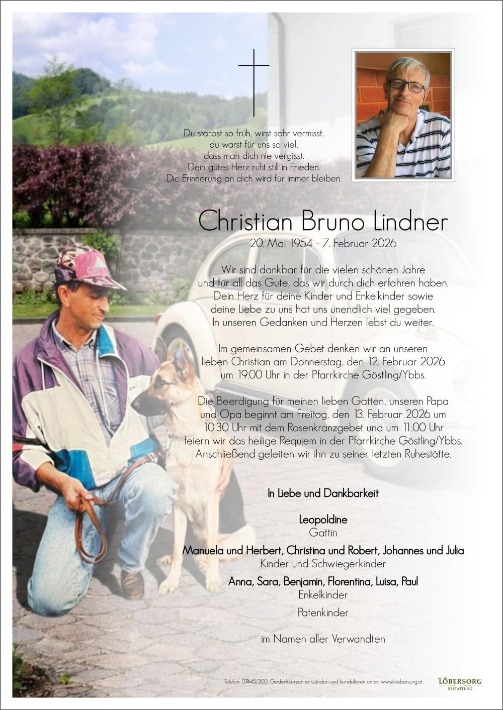 Parte von Christian Bruno Lindner