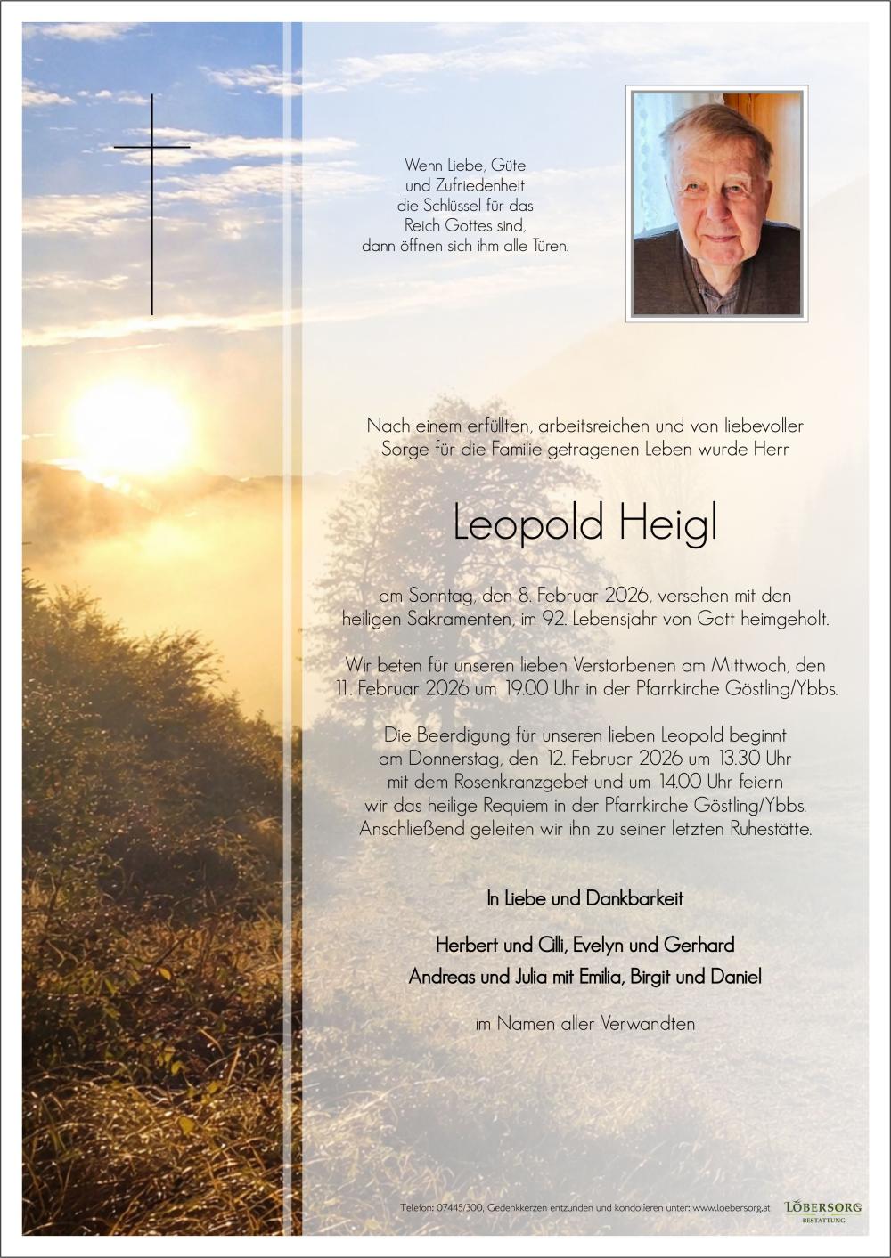 Parte von Leopold Heigl