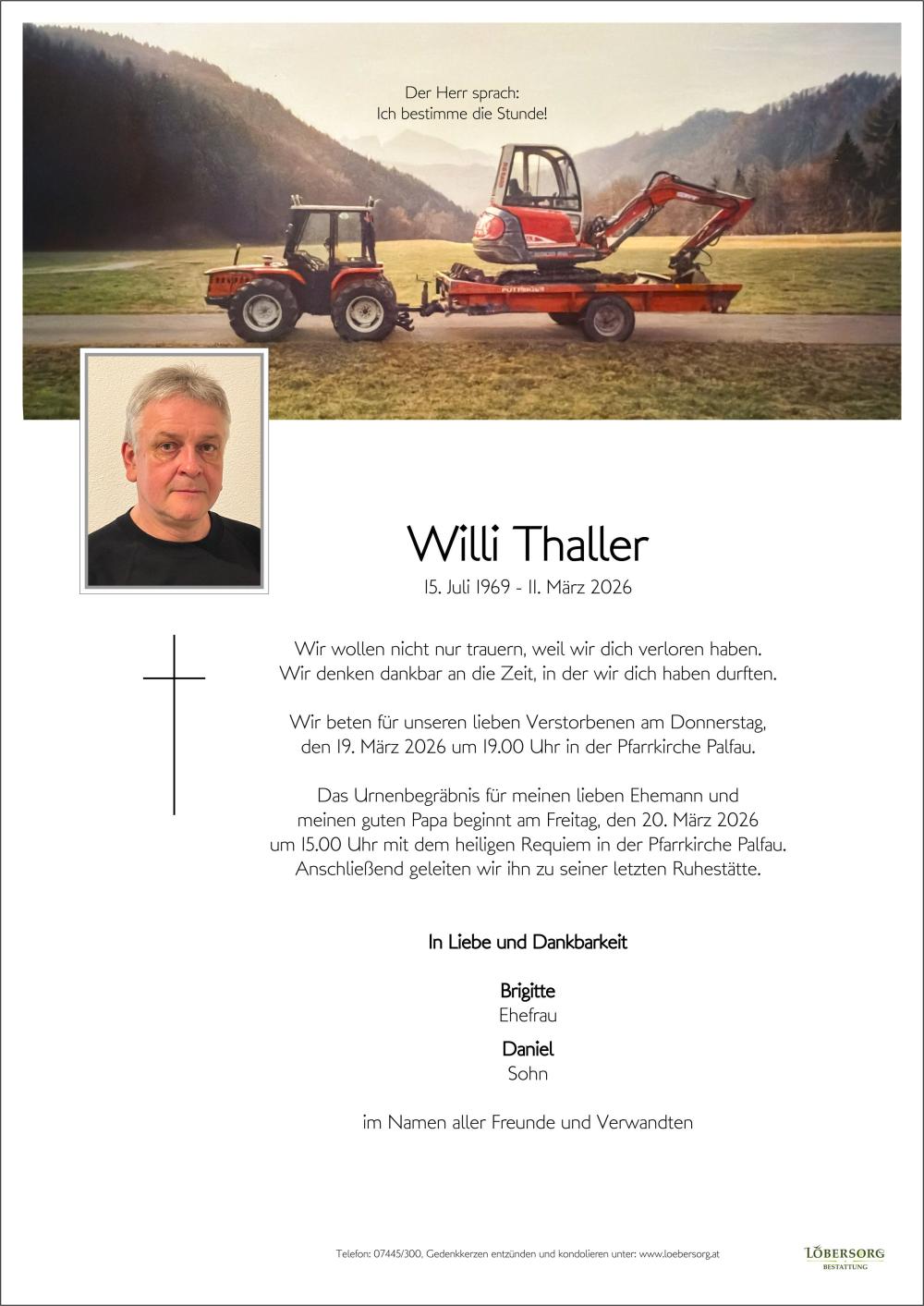 Parte von Willi Thaller