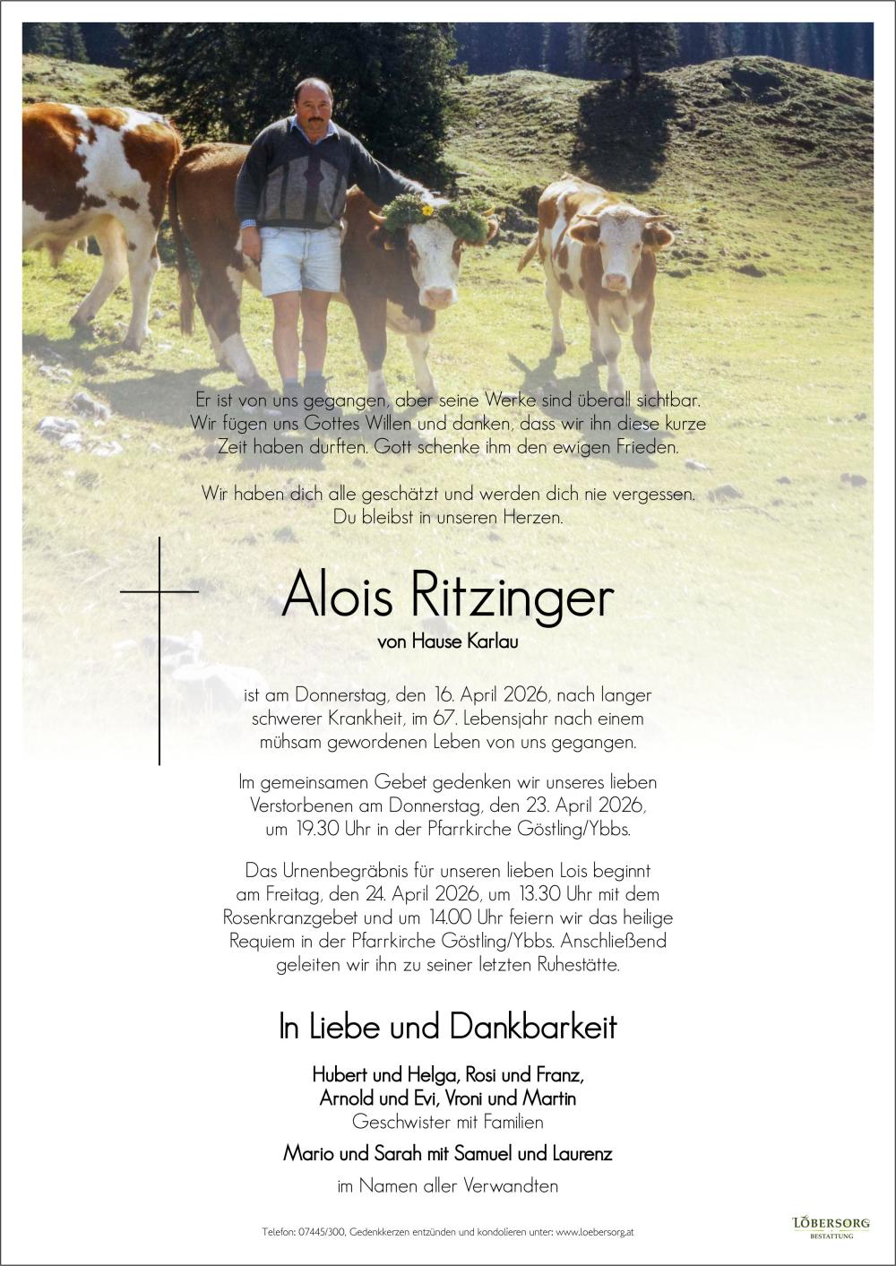 Parte von Alois Ritzinger