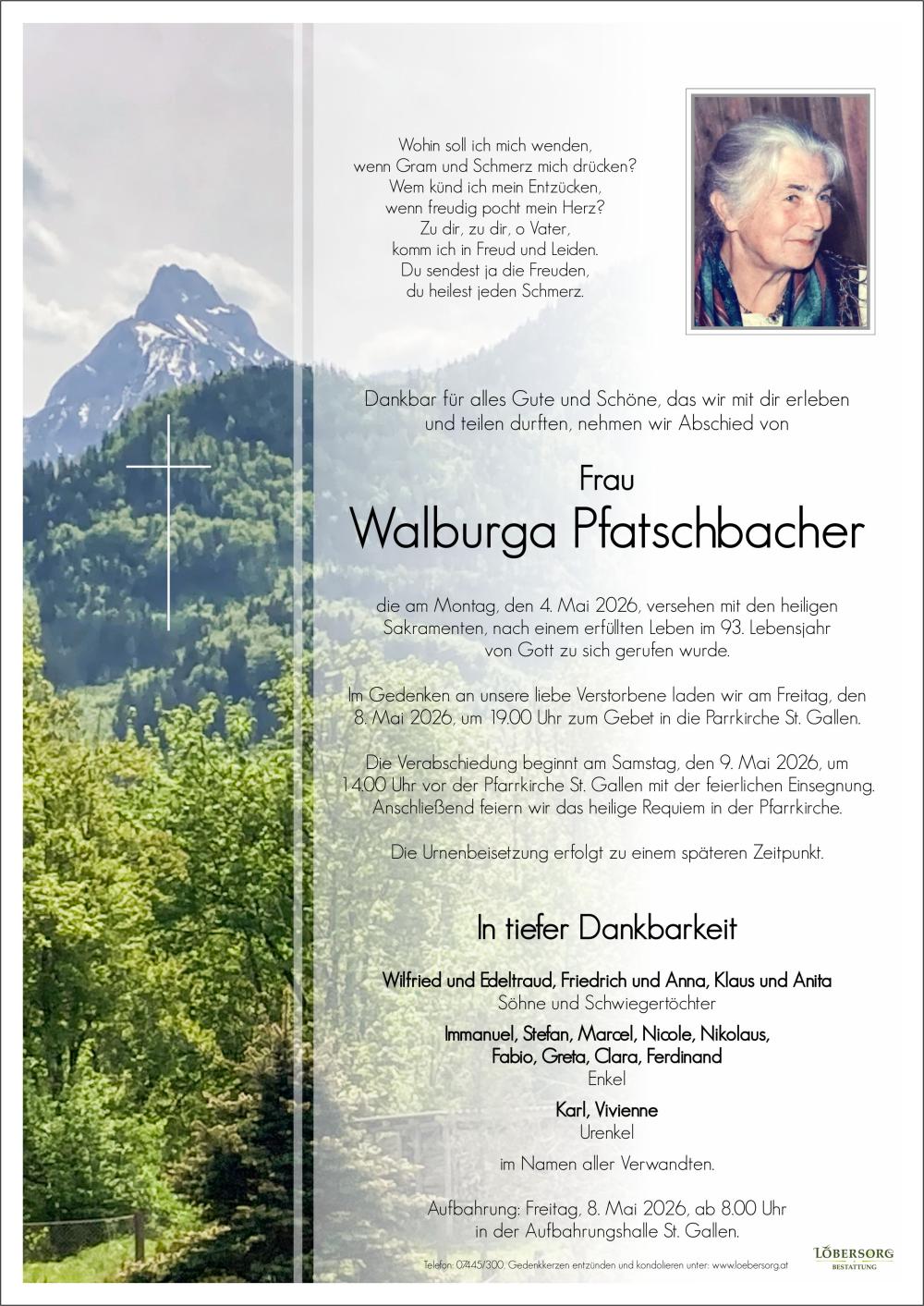 Parte von Walburga Pfatschbacher