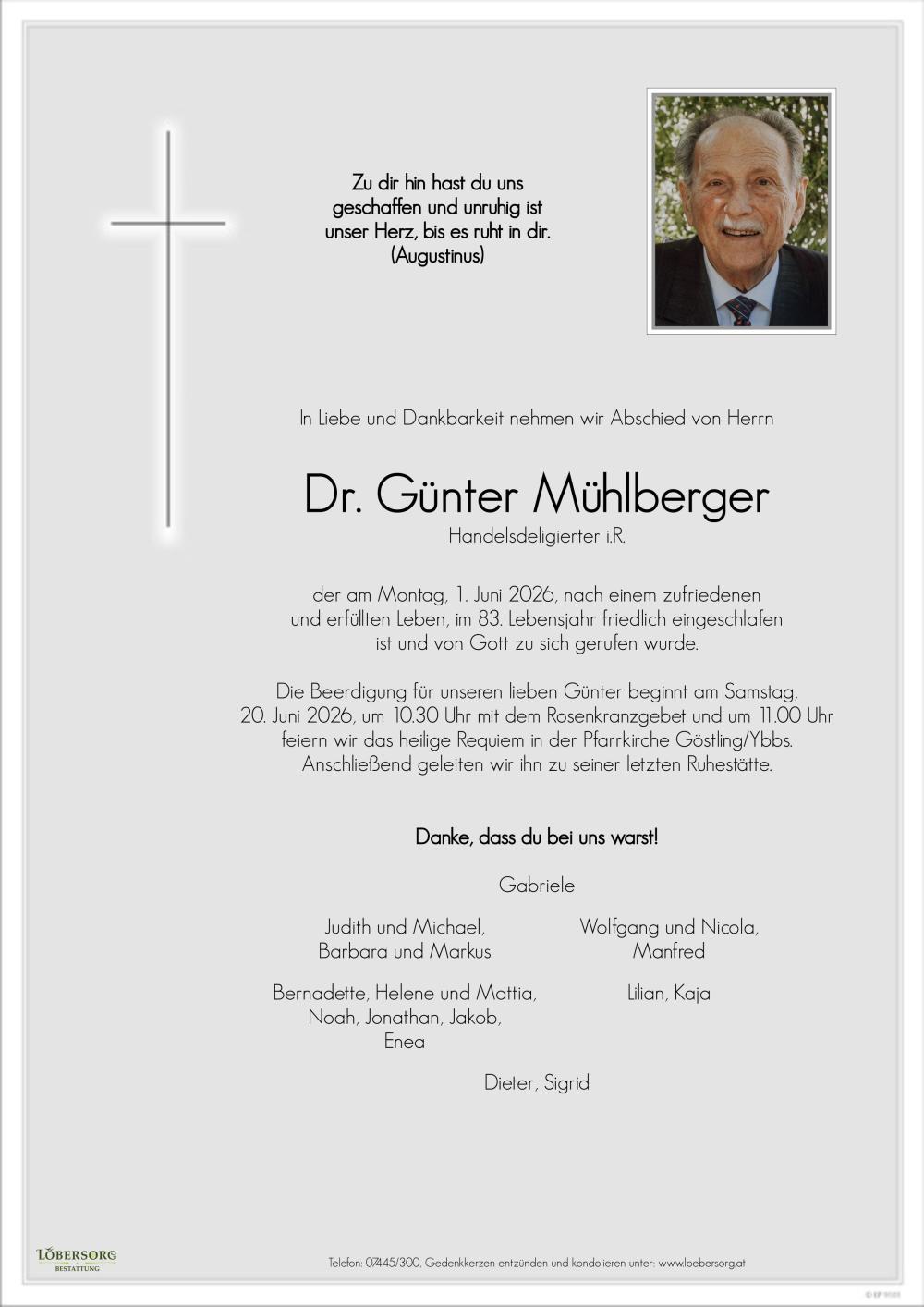Parte von Dr. Günter Mühlberger