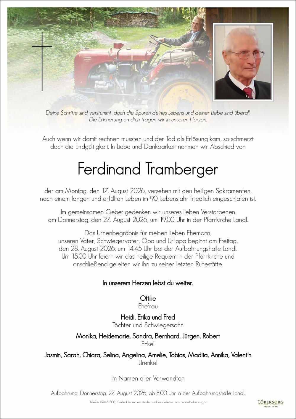 Parte von Ferdinand Tramberger